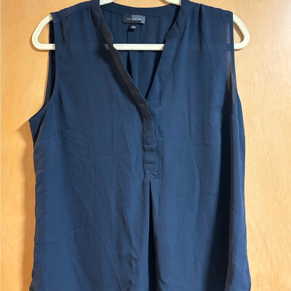 The Limited Deep Blue Sleeveless Blouse